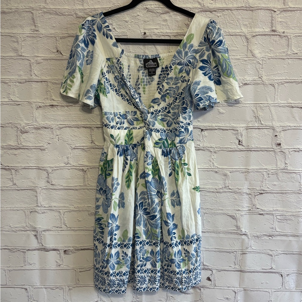 Angie Floral Knotted Mini Dress - Picture 3 of 9